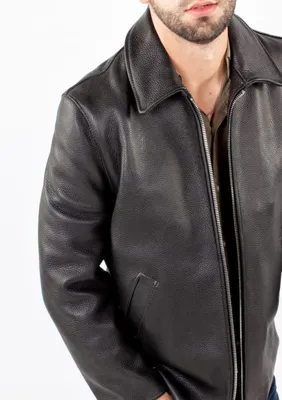 Купить Мужская черная кожаная куртка Мотоциклетная куртка Модная новая  тонкая повседневная мужская кожаная куртка Мотоциклетная куртка | Joom