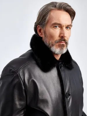 Кожаная куртка мужская Selina sf1068, черный, натуральная кожа, размер XL -  купить в Баку. Цена, обзор, отзывы, продажа