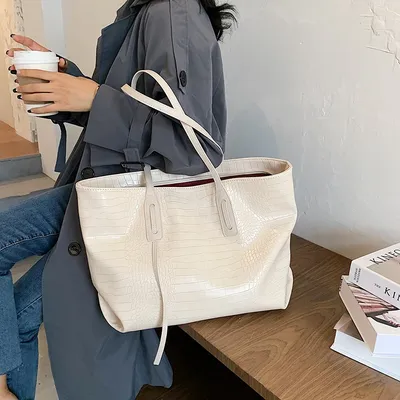 2021 элегантные сумки, женские дорожные сумки, женские красивые модные  вместительные сумки через плечо из искусственной кожи с каменным узором для  женщин | AliExpress