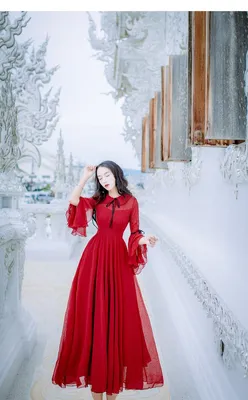 Элегантные красные платья для выпускного вечера из тюля с длинным рукавом и  аппликацией на молнии сзади, Формальные вечерние платья, красивые платья  для конкурса, 2021 | AliExpress