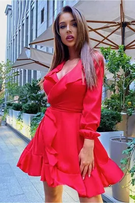 Очень красивое красное платье Trinity Natalie C0009 — купить в Москве -  Свадебный ТЦ Вега