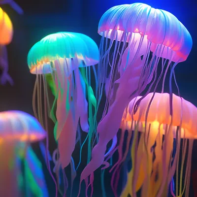 Красивые медузы движутся медленно в аквариум в дубае Стоковое Изображение -  изображение насчитывающей рыбы, океан: 189601753