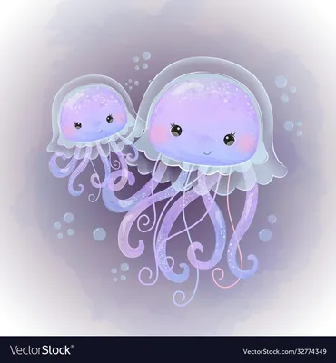 Мир океана, глубина, красивые медузы…» — создано в Шедевруме
