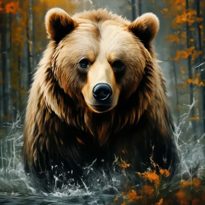 Милые Позы Страшного Медведя — стоковая векторная графика и другие  изображения на тему Медведь - Медведь, Комикс, Иллюстрация - iStock