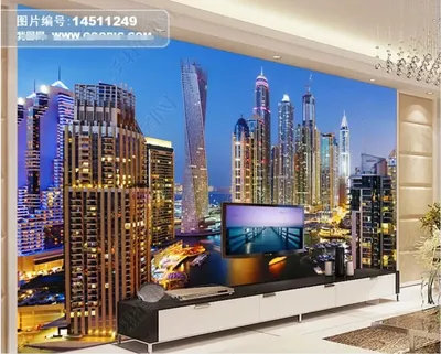 3d фото обои красивый ночной вид города Дубай домашний декор роскошные обои  для спальни 3d панели на стене | AliExpress