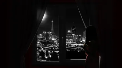 Фон девушки на балконе и ночной город (49 фото) » Фоны и обои для рабочего  стола. Картинки для заставки на телефон
