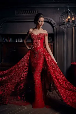 Самые красивые платья в мире 2018-2019 (50 фото) | Evening dresses, Red  wedding dresses, Prom dresses lace