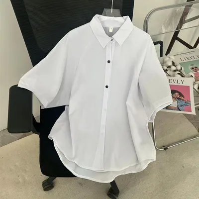 Весенне-осенние топы, женские офисные тонкие милые рубашки с длинными  рукавами, однотонная женская рубашка для торта – лучшие товары в  онлайн-магазине Джум Гик