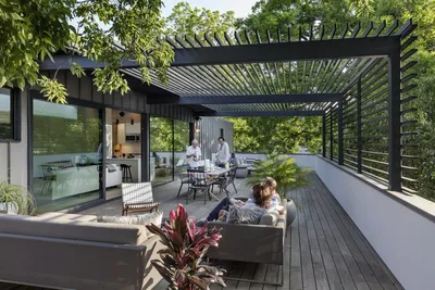 Красивые веранды и террасы к дому: 100 идей в разных фотопроектах |  Pergola, Austin homes, Architecture design