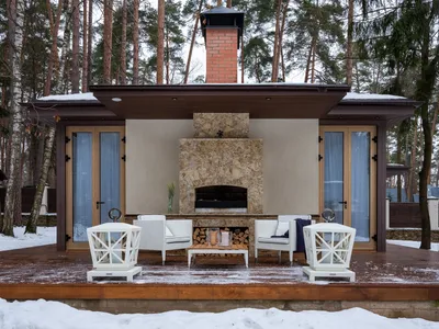 Красивые террасы к дому – 135 лучших фото, дизайн террасы в частном доме и  на даче | Houzz Россия
