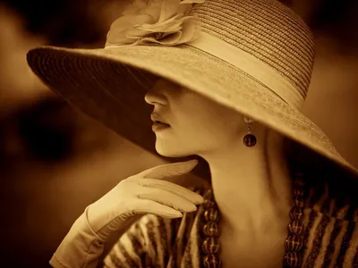 Красивые женщины в шляпе и безшовной картине если бабочка Иллюстрация  вектора - иллюстрации насчитывающей губы, гениальн: 54343395