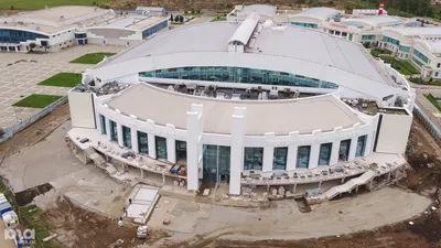 Как выглядит с воздуха строительство «Города спорта» в Краснодаре