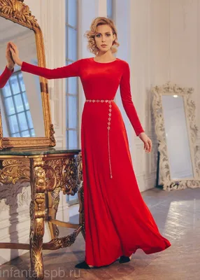 Красное вечернее платье с красивыми рукавами (ID#1294939838), цена: 980 ₴,  купить на Prom.ua