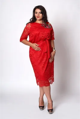 Купить Красное кружевное вечернее платье в пол. Дизайнерские платья