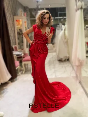Красное пышное укороченное платье Trinity Aria C0001 — купить в Москве -  Свадебный ТЦ Вега