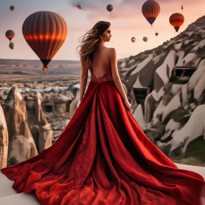 Красное платье со шлейфом: почувствуй себя королевой | Мода от Кутюр.Ru
