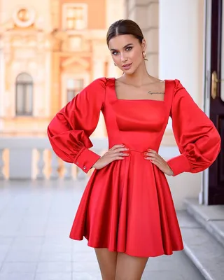 Мини-платье из королевского атласа Люкс красное (разные цвета) XS S M L  (ID#1471583432), цена: 1610 ₴, купить на Prom.ua