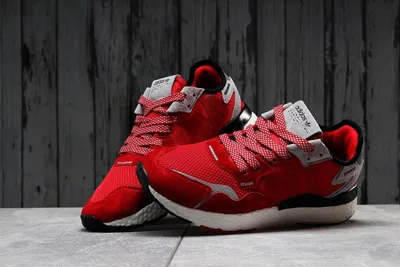 Adidas ЗМ мужские демисезонные красные кроссовки на шнурках  (ID#1702913390), цена: 1687 ₴, купить на Prom.ua