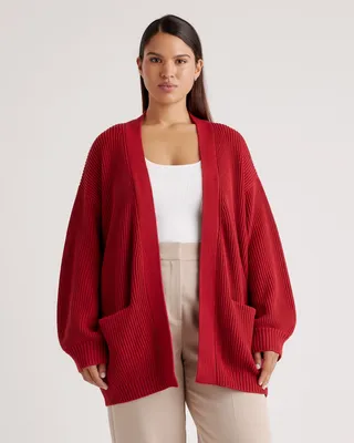 Soft Lambswool Distressed Cardigan – Tibi Official