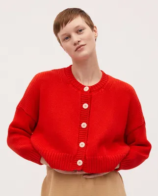 Kid's Red Cardigan - Knit Sweater – Little English