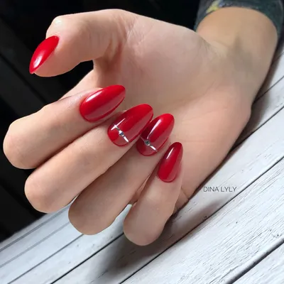 Красный маникюр | Гелевые ногти, Дизайнерские ногти, Красивые ногти