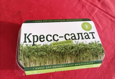 Набор для выращивания микрозелени Кресс-салат М 70г. 12. | отзывы