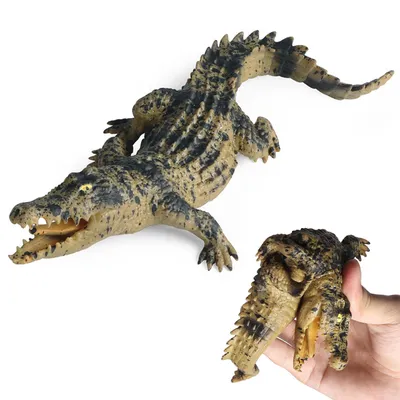 Игрушка крокодил, игрушечная фигурка аллигатора, мягкие фигурки животных,  игрушечные фигурки животных, реалистичные игрушки-животные для рептилий,  настольное украшение, крокодил - купить по выгодной цене | AliExpress