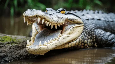 Крокодила с открытой пастью фото