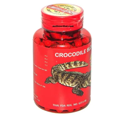 Капсулы Кровь Крокодила для борьбы с тяжёлыми патологиями Siam Snake Farm  Crocodile Blood, 80 капсул. Таиланд купить в магазине Тайская косметика и  товары из Таиланда - Melissa | Быстрая отправка и доставка