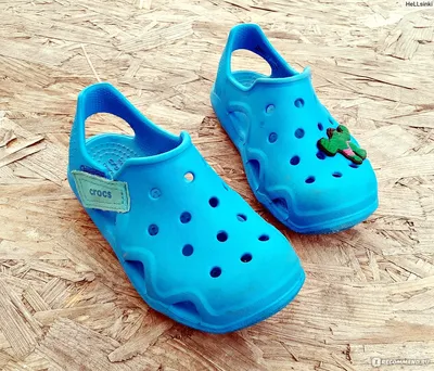 Кроксы CROCS Kids' Swiftwater Wave - «Как носить кроксы детям? Детские  кроксы для воды и суши. Очень удобные кроксы с липучками.» | отзывы