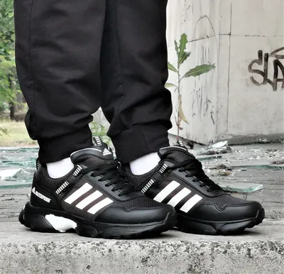 Кроссовки Adidas черные (1537) (id 63673679), купить в Казахстане, цена на  Satu.kz