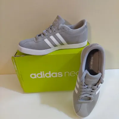 Adidas Neo Women's Light Grey Suede Sneakers Tennis Shoes Size 7 m | eBay