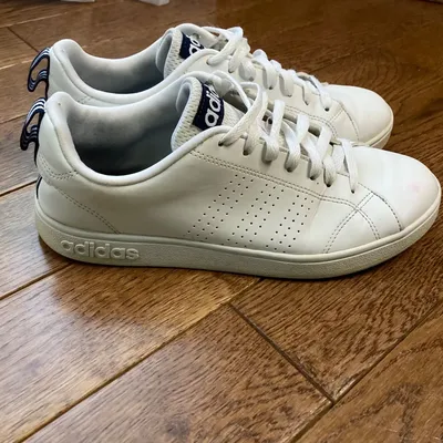 Adidas Neo Cloudfoam Advantage Sneakers Mens 7 Low White Leather Shoes  F99091 | eBay