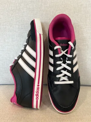 Adidas NEO Label Ortholite (Women's 9.5) Black Pink Suede Sneakers Comfort  Shoes | eBay