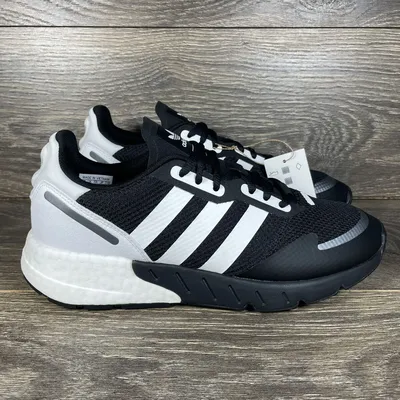 adidas Originals Men's ZX 1K Boost Black White Running Shoes Sneakers  Trainers | eBay