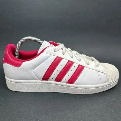Adidas Originals Womens Superstar White Pink Magenta Sneakers Shoes Size  8.5 | eBay