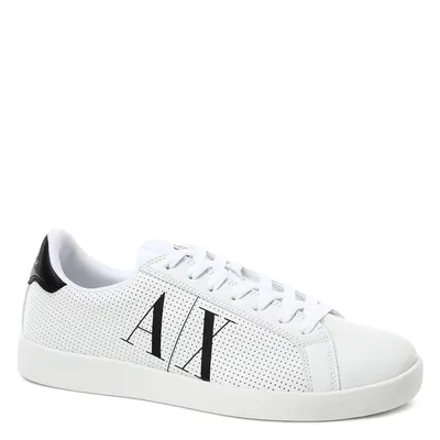 Emporio Armani TUMBLED LEATHER SNEAKERS White Shoes EUR 46 US 13 New With  Tags | eBay