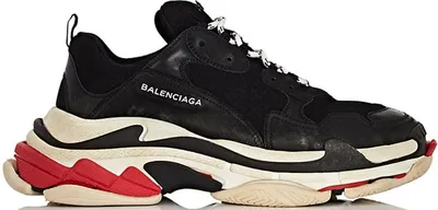 Женские черные кроссовки Balenciaga Triple S LM-5012 – Lazurka Mall
