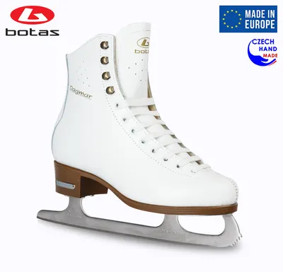 BOTAS - model: DAGMAR / Made in Europe (Czech Republic) / Comfortable  Figure Ice Skates for Women, Girls / Real Leather Upper / Higher and Wider  cut / SABRINA blades / Color: White, Size: Adult 6.5 - Walmart.com