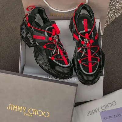 Jimmy Choo 'Florent' Glittered Sneakers With Lettering Logo | Balardi
