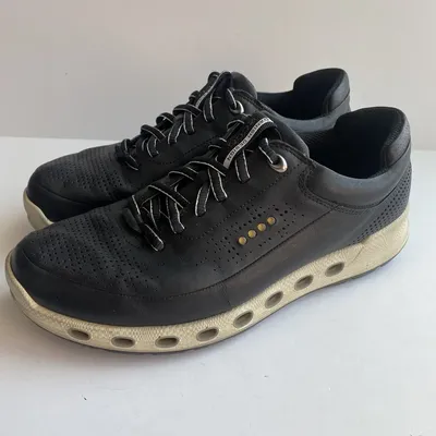 Ecco Mens Gore-Tex Surround Leather Black Sneaker Athletic Shoes Sz US 7  EUR 41 | eBay