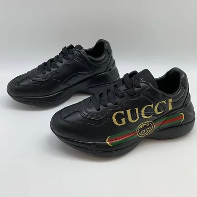 Купить черные мужские кроссовки Gucci — в Киеве, код товара 15389