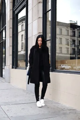 Белые кроссовки + пальто! 10 невероятно стильных образов | Шпильки |  Женский Журнал | Фотострана | Пост №1487858587