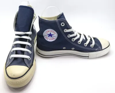 Converse Shoes Chuck Taylor Mid All Star Navy Blue/White Sneakers Men 6 WO  8 | eBay