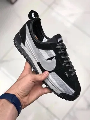 Кроссовки Nike Cortez Union черные с серым в шоуруме в СПб