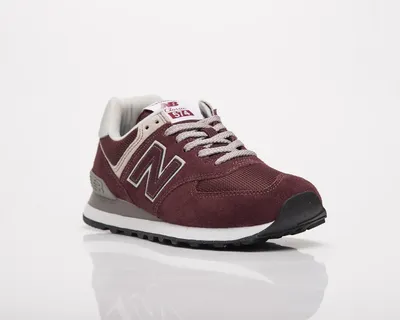 New Balance 574 Women's Burgundy White Casual Athletic Lifestyle Sneakers  Shoes | eBay