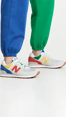 Кроссовки New Balance 574 серые с белым Туман купить в СПб