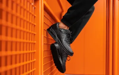 Черные мужские зимние кожаные кроссовки Nike Т-718 купить в интернет  магазине Fashion-ua в Украине