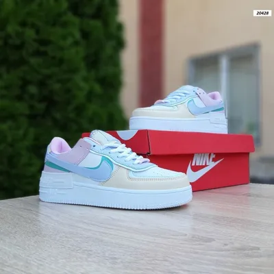 Купить женские кроссовки Nike Air Force 1 Shadow White Pink Украина