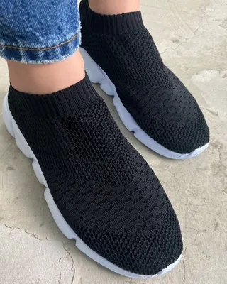Женские кроссовки носки. Хайтопы Nike vogue